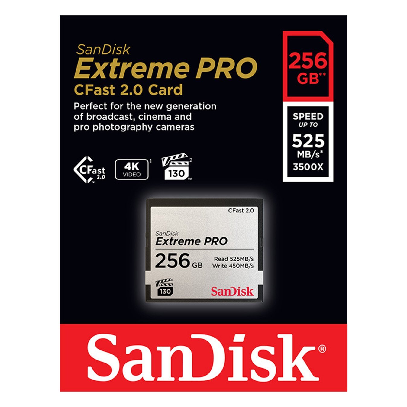 SanDisk Extreme PRO CFast 2.0 Memory Card - SanDisk Singapore Distributor Vector Magnetics Pte Ltd
