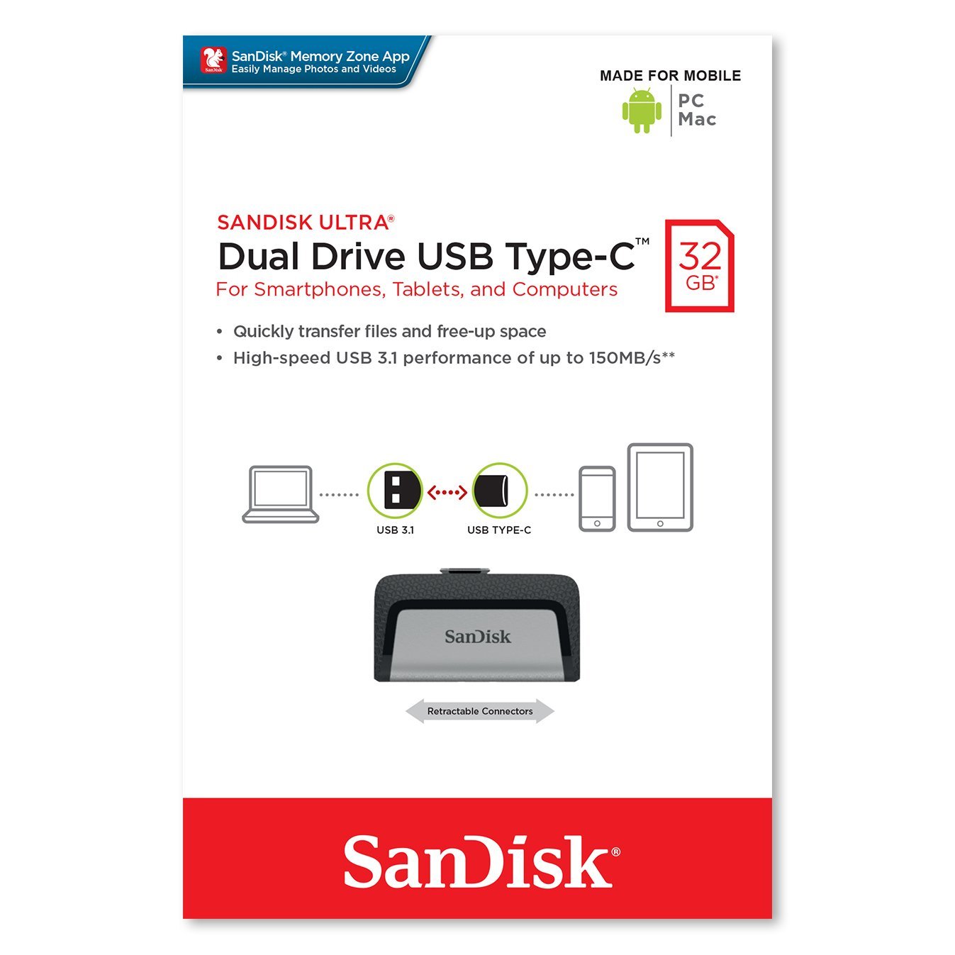 SanDisk Ultra Dual Drive USB Type-C - SanDisk Singapore Distributor Vector Magnetics Pte Ltd