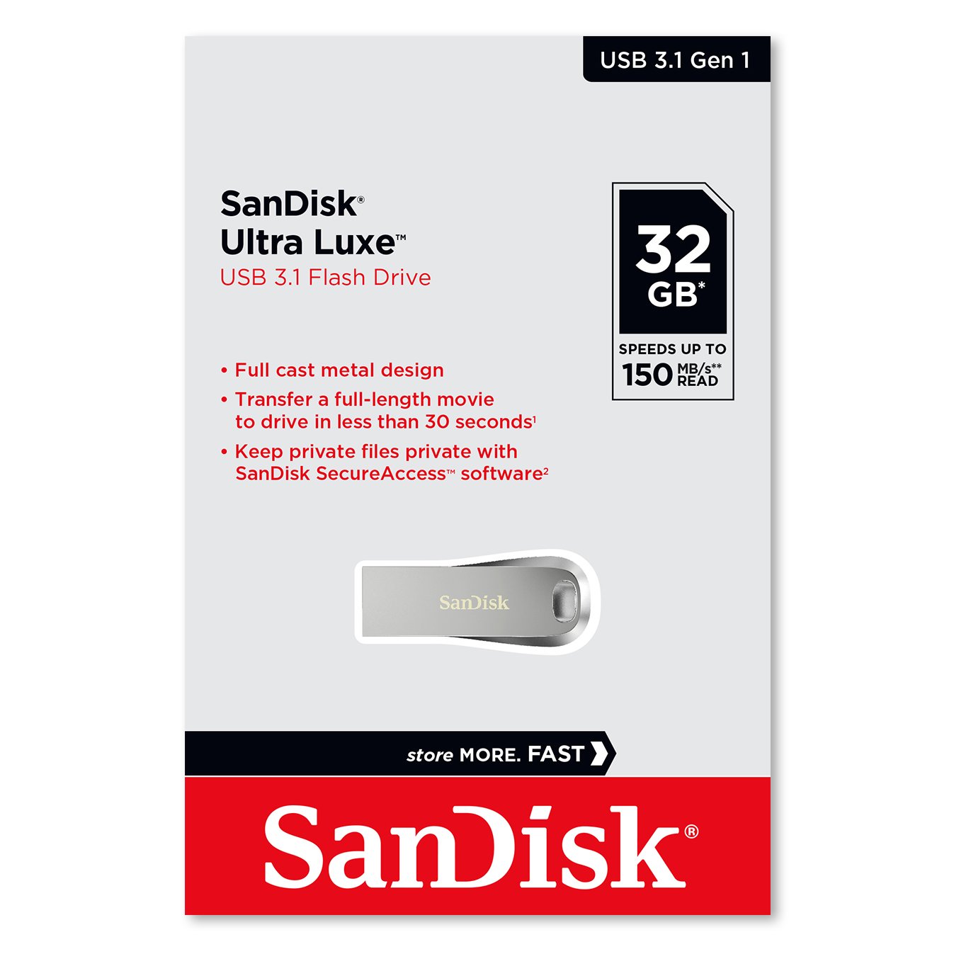 SanDisk Ultra Luxe™ USB 3.1 Flash Drive - SanDisk Singapore Distributor Vector Magnetics Pte Ltd