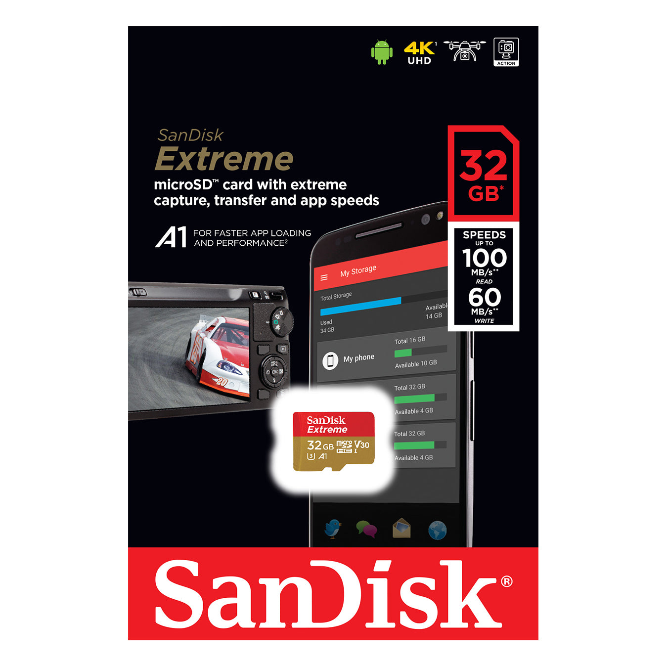SanDisk Extreme microSDXC A2 UHS-I Cards