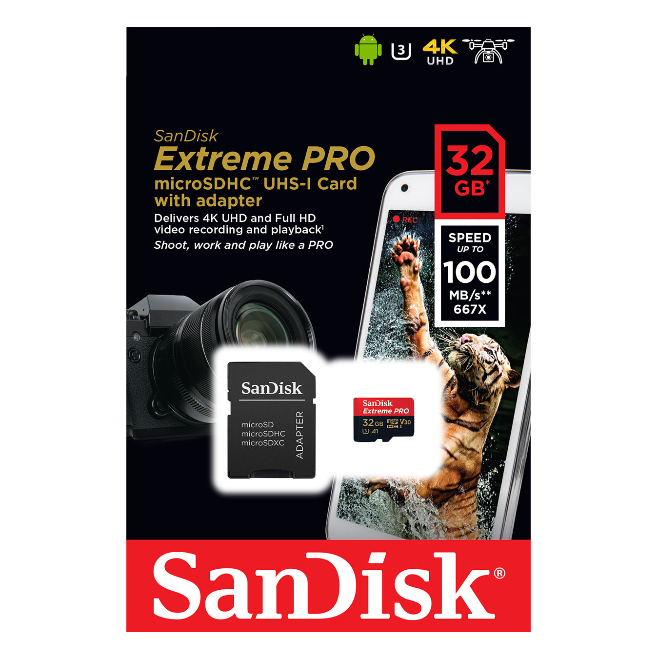 SanDisk Extreme PRO microSDXC A2 UHS-I Cards